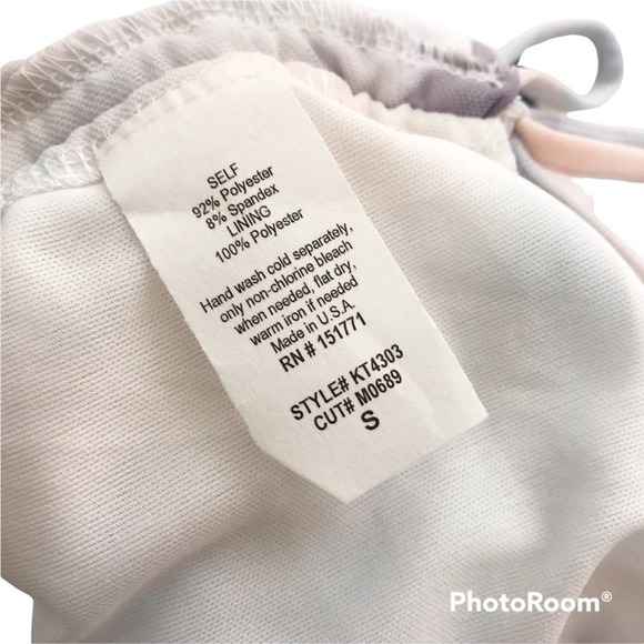 Le Lis pastel tie dye halter top with adjustable ruched sides size S NWT - Picture 5 of 6